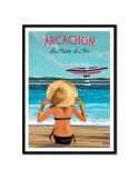 Arcachon Les Bains de Mer – Poster affiche – image encadrée