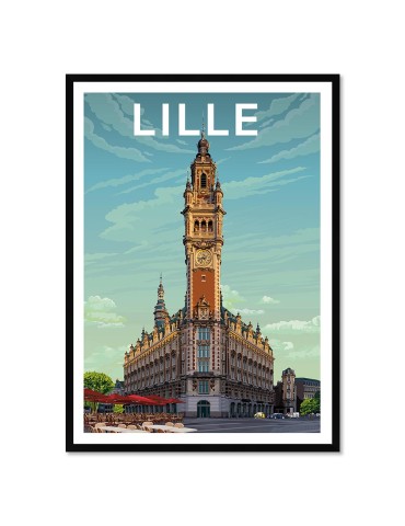 Lille – Poster affiche – image encadrée