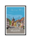 Sélestat – Poster affiche – image encadrée