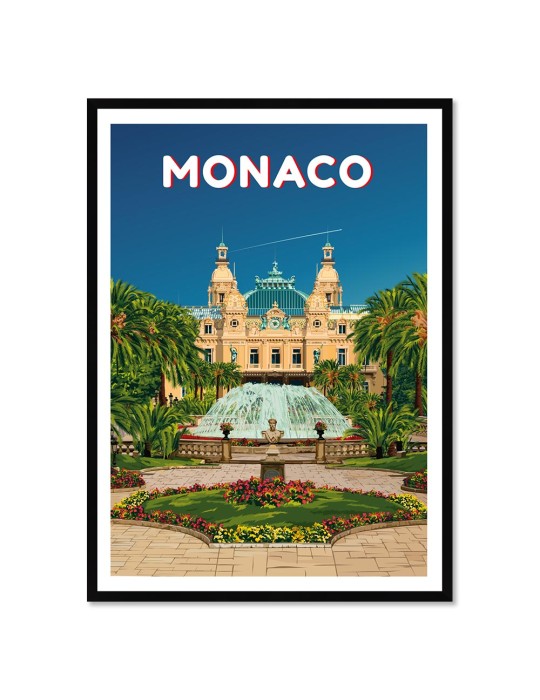 Monaco – Poster affiche – image encadrée