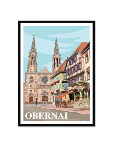 Obernai – Poster affiche – image encadrée