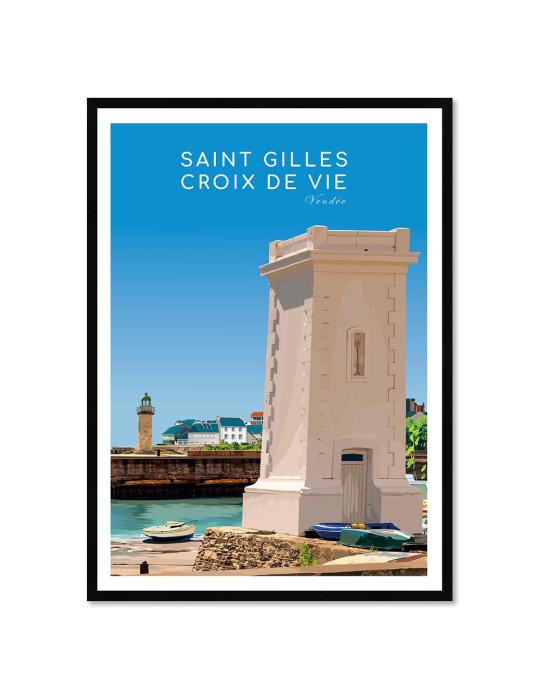 Saint Gilles – Poster affiche – image encadrée