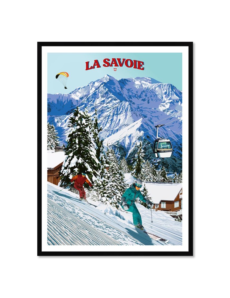 La Savoie Hiver – Poster affiche – image encadrée
