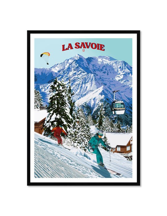 La Savoie Hiver – Poster affiche – image encadrée