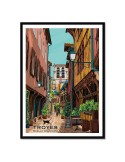 Troyes Ruelle des Chats – Poster affiche – image encadrée
