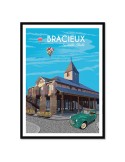 Vieille Halle de Bracieux – Poster affiche – image encadrée