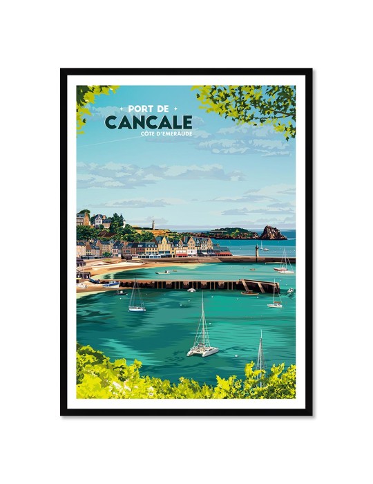 Port de Cancale – Poster affiche – image encadrée
