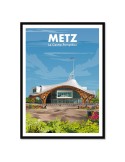 Metz Centre Pompidou – Poster affiche – image encadrée
