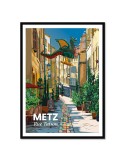 Metz - Rue Taison – Poster affiche – image encadrée