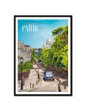 Paris Montmartre – Poster affiche – image encadrée