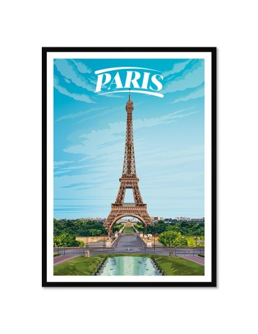 Paris – Poster affiche – image encadrée