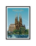 Barcelona Sagrada Família – Poster affiche – image encadrée