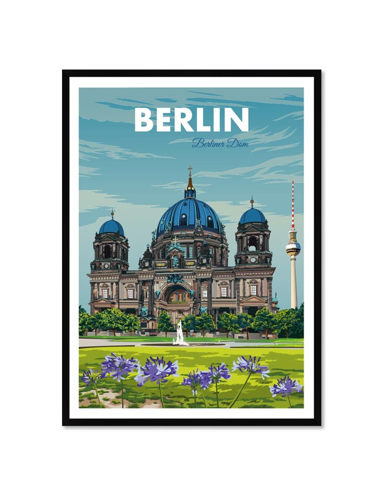 Berlin Berliner Dom – Poster affiche – image encadrée