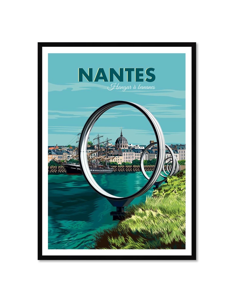 Nantes Hangar à Bananes – Poster affiche – image encadrée