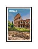 Roma El Coliseo – Poster affiche – image encadrée