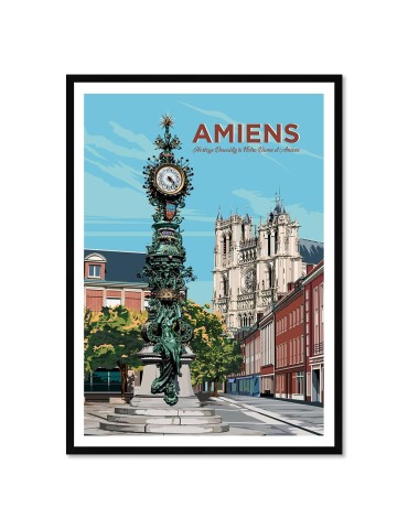 Amiens – Poster affiche – image encadrée