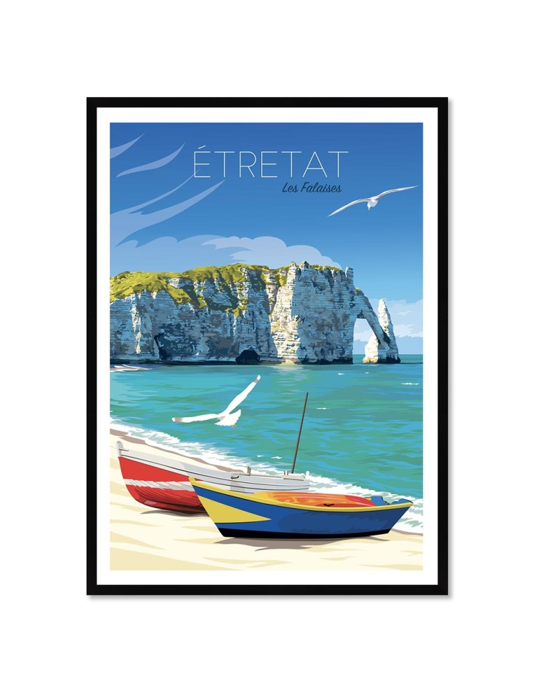 Etretat – Poster affiche – image encadrée