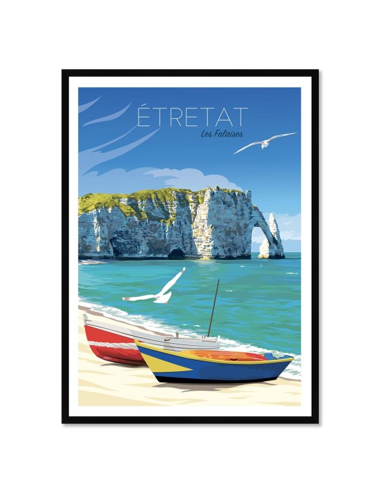 Etretat – Poster affiche – image encadrée