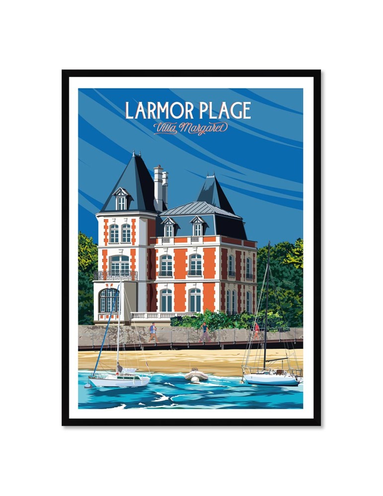 Larmor Plage – Poster affiche – image encadrée