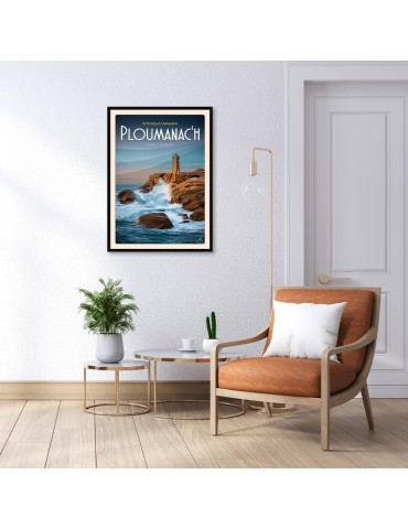 Ploumanac'h - Phare de Mean Ruz - Poster affiche – image encadrée 2