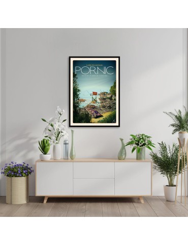 Pornic - Pêcheries de la Birochère - Poster affiche – image encadrée 2