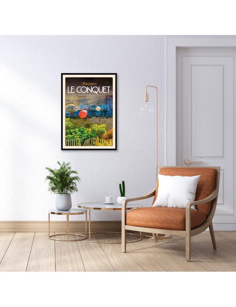 Le Conquet La Maison du Caseyeur – Poster affiche – image encadrée
