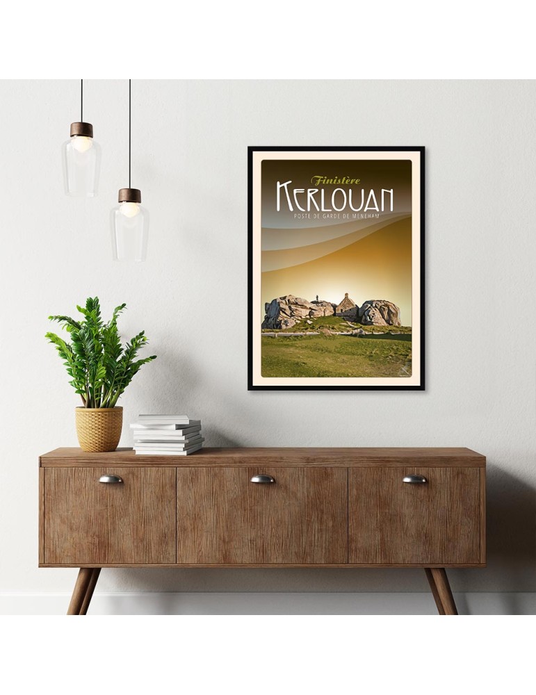 Kerlouan Poste de garde de Ménéham - Poster affiche – image encadrée