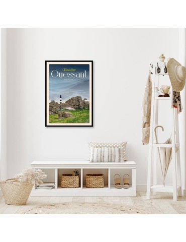 Ouessant Phare du Créac'h - Poster affiche – image encadrée 2