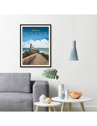 Plouzané Phare du Petit Minou - Poster affiche – image encadrée 2