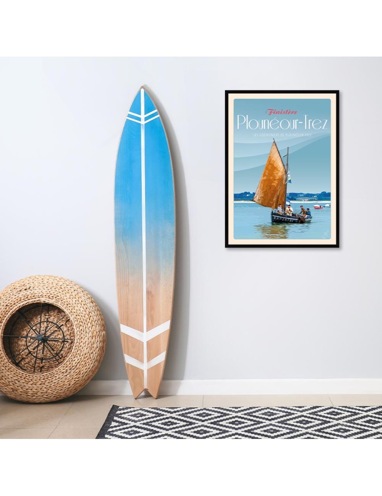 Plonéour-Trez Fête des Goémoniers - Poster affiche – image encadrée