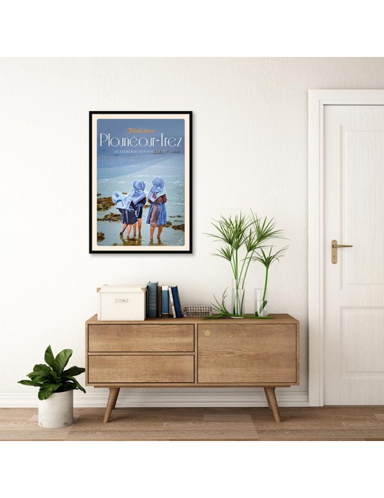 Plonéour Trez Fête des Goémoniers - Poster affiche – image encadrée