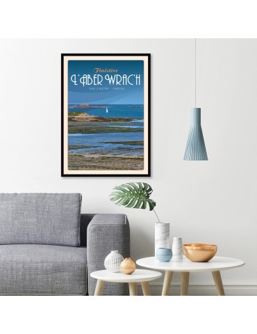 L'Aber Wrach'h Parc à huitres - Poster affiche – image encadrée 2