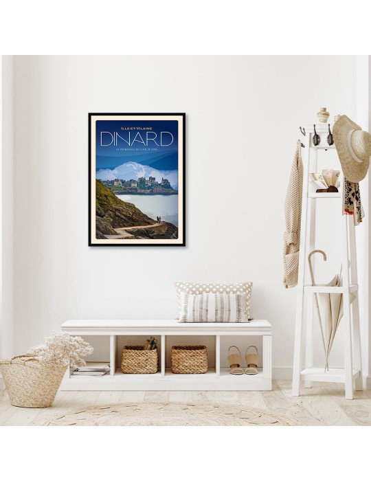 Dinard - La Promenade du Clair de Lune - Poster affiche – image encadrée