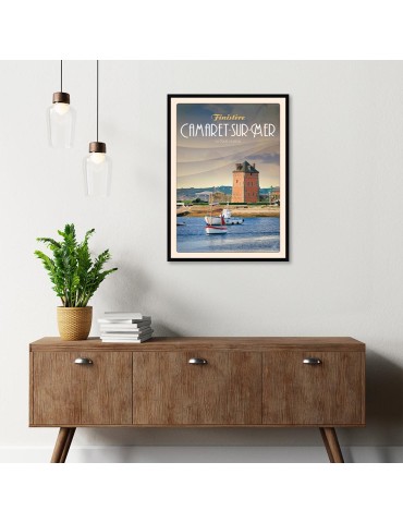 Camaret-Sur-Mer - Tour Vauban - Poster affiche – image encadrée 2
