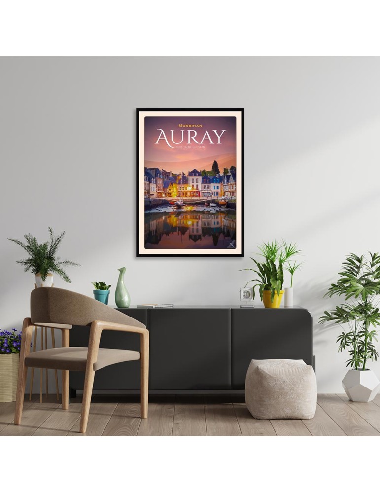 Port Saint-Goustan - Poster affiche – image encadrée