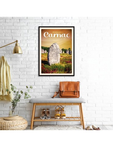 Alignement de Menhirs de Carnac - Poster affiche – image encadrée 2