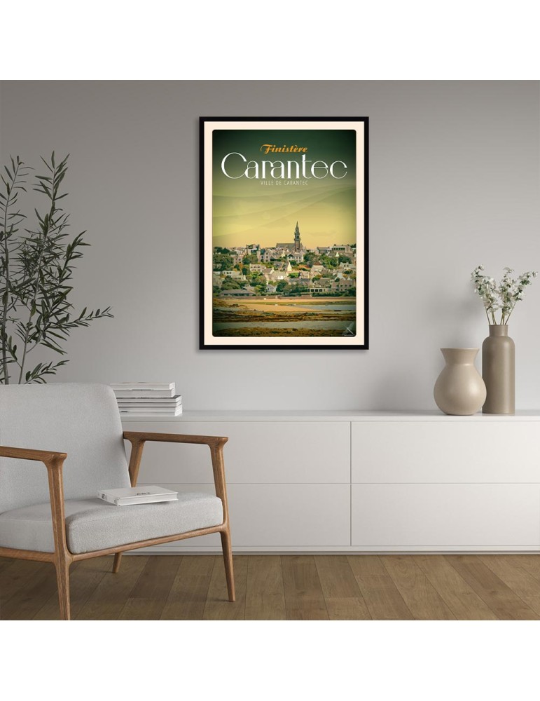 Ville de Carantec - Poster affiche – image encadrée