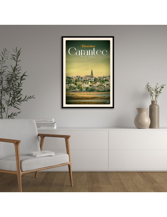 Ville de Carantec - Poster affiche – image encadrée