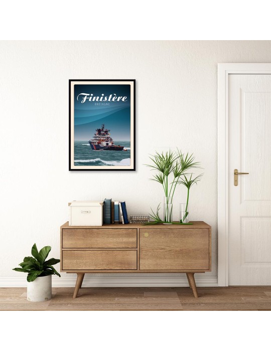 Bretagne - Abeille Flandre - Poster affiche – image encadrée