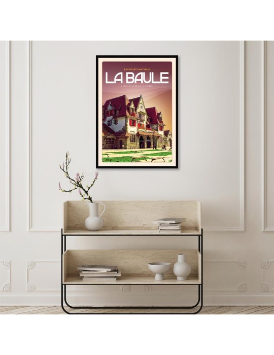 La Baule - Gare de La baule-Escoublac - Poster affiche – image encadrée