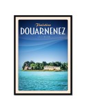 Douarnenez - Île Tristan - Poster affiche – image encadrée