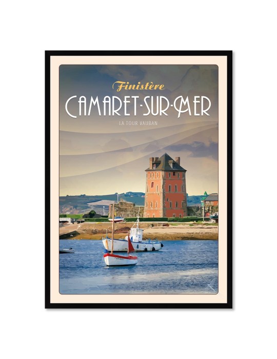 Camaret-Sur-Mer - Tour Vauban - Poster affiche – image encadrée