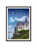 Dinard - La Villa des roches brunes - Poster affiche – image encadrée