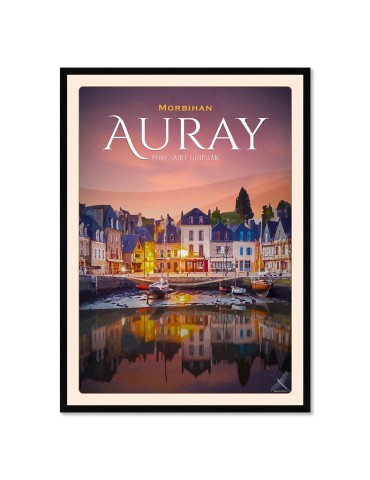 Port Saint-Goustan - Poster affiche – image encadrée