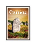 Alignement de Menhirs de Carnac - Poster affiche – image encadrée