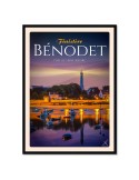 Bénodet - Port de Sainte Marine - Poster affiche – image encadrée
