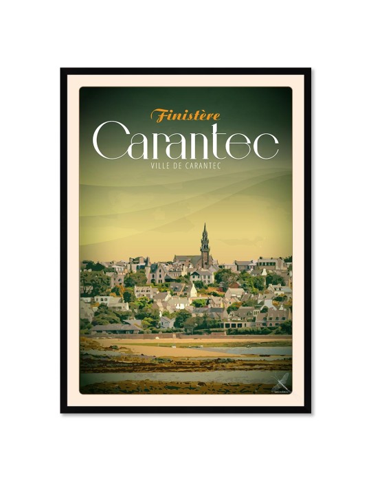 Ville de Carantec - Poster affiche – image encadrée