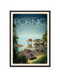 Pornic - Pêcheries de la Birochère - Poster affiche – image encadrée