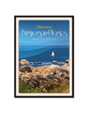 Brignogan-Plages Promenade des Chardons Bleus – Poster affiche – image encadrée