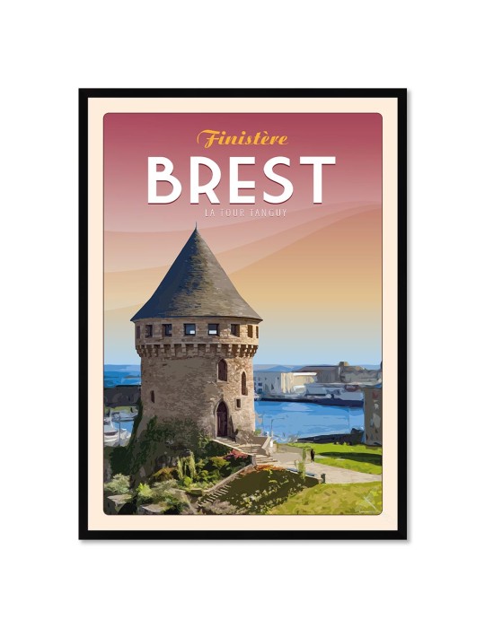 Brest La Tour Tanguy – Poster affiche – image encadrée